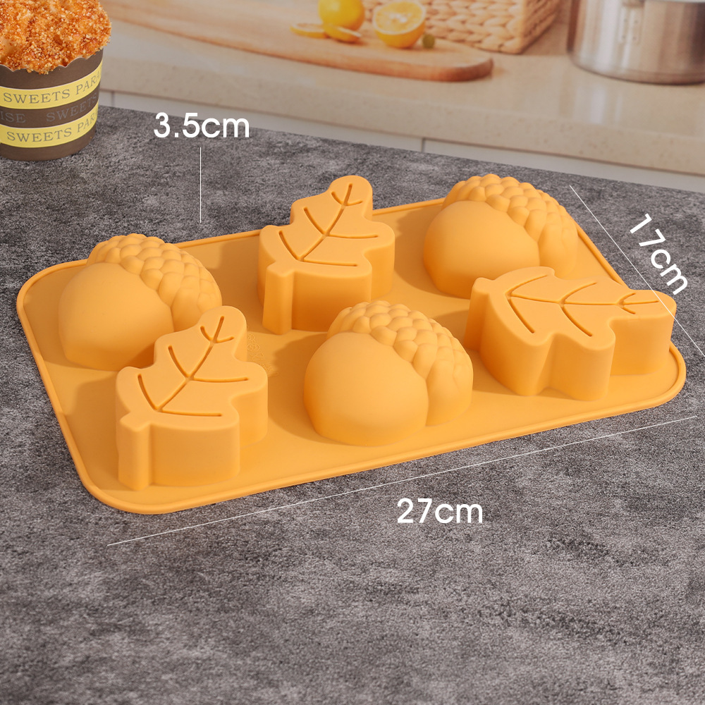 Autumn Leaf, Fall Pumpkin Silicone Baking Mold - Image 4