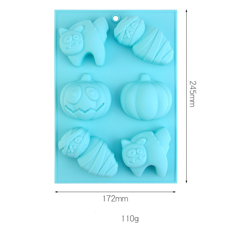 Halloween Shapes, Jack o Lantern Pumpkin Silicone Baking Mold - Image 6