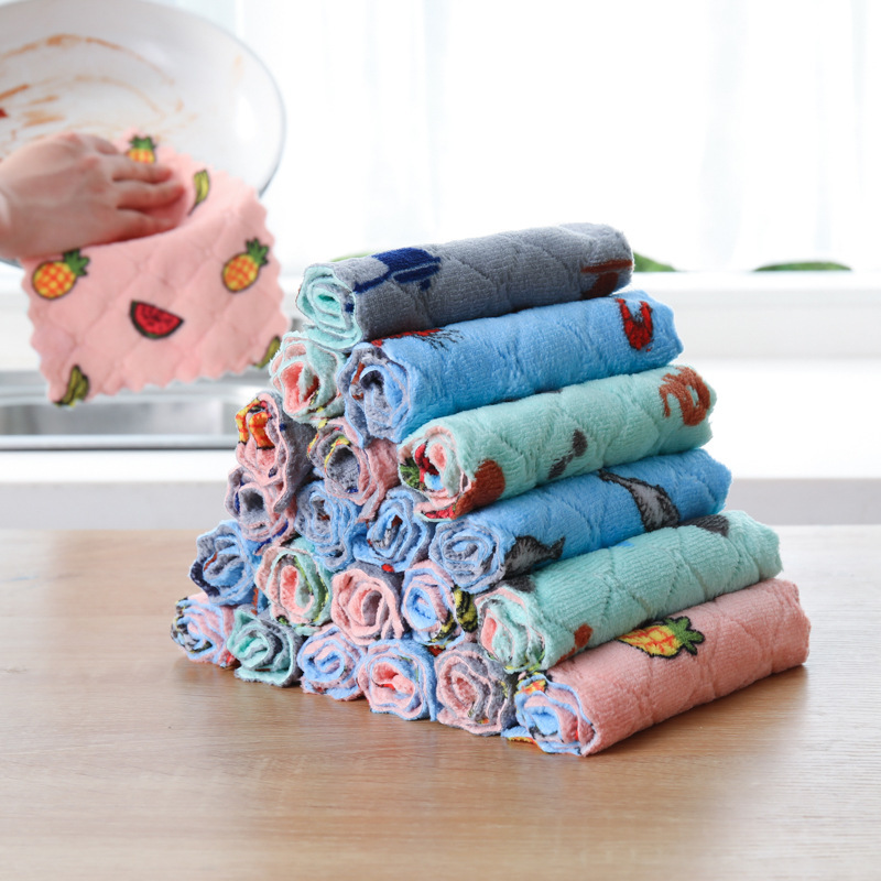 Fun Pattern Kitchen Dishwashing Towel - Image 6