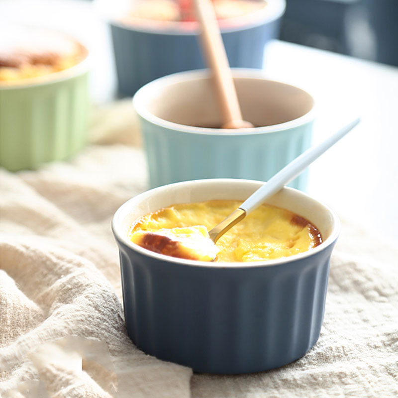 Solid Color Ceramic Baking Ramekin - Image 4
