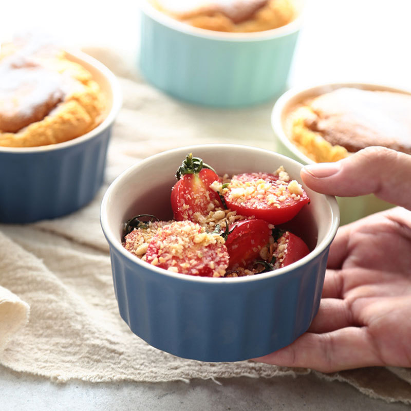 Solid Color Ceramic Baking Ramekin - Image 2