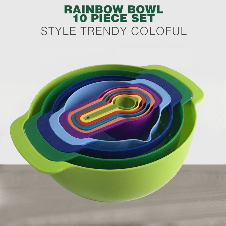 Rainbow Cooking Prep Nesting Bowl Set - Image 10