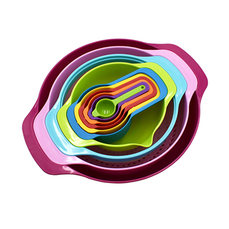 Rainbow Cooking Prep Nesting Bowl Set