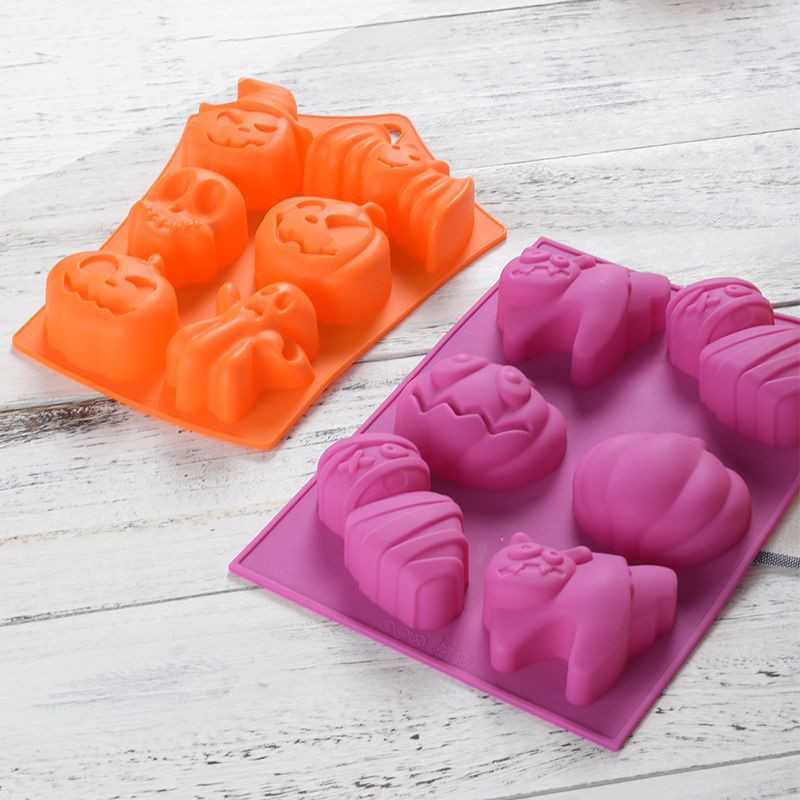 Halloween Shapes, Jack o Lantern Pumpkin Silicone Baking Mold