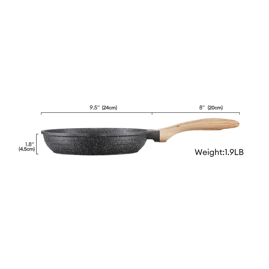 Stone Nonstick Frying Pan With Heat-Resistant Handle - Image 10