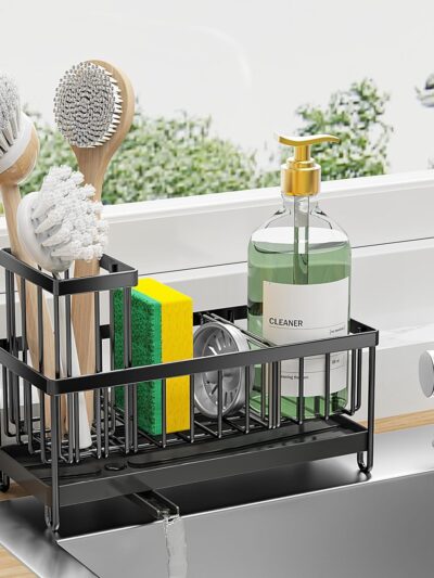 Stainless Steel Compact Kitchen Countertop Sink Caddy Organizer