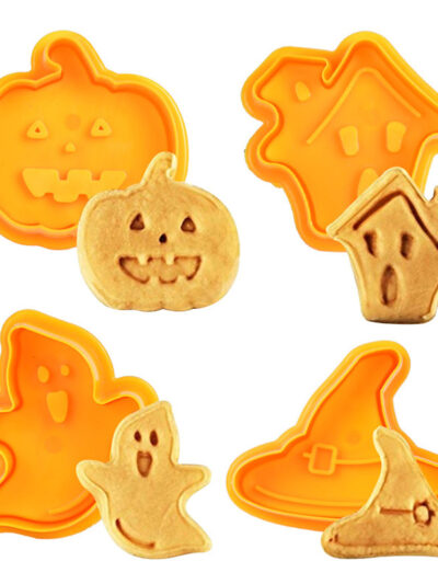 Halloween Baking Set Diy Decoration Plastic Cookie Cutter Mold