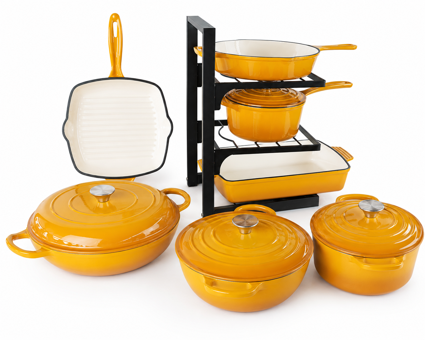 Cast Iron Enamel Cookware - Image 8