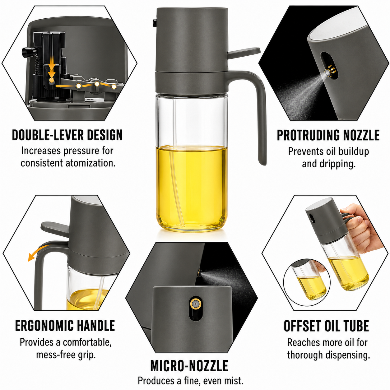 Glass Oil Sprayer Bottle - Image 3