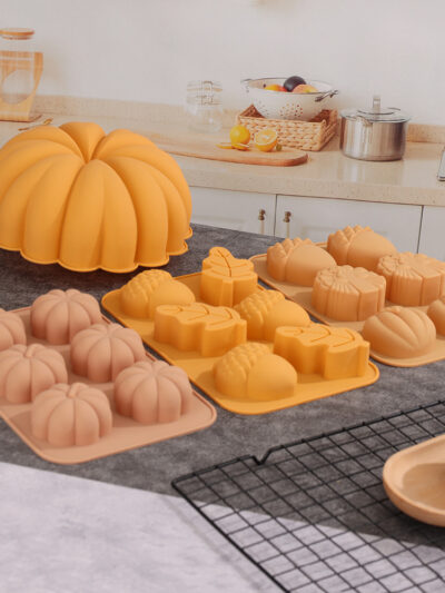 Autumn Leaf, Fall Pumpkin Silicone Baking Mold