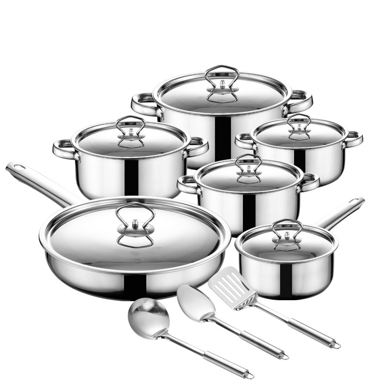 Stainless Steel Cookware 15 piece Set