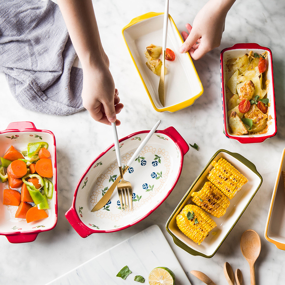 Cottage Kitchen Ceramic Baking Pan