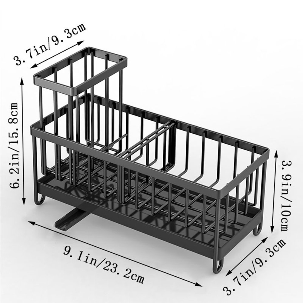 Stainless Steel Compact Kitchen Countertop Sink Caddy Organizer - Image 8