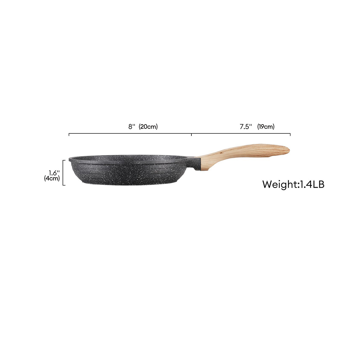 Stone Nonstick Frying Pan With Heat-Resistant Handle - Image 9